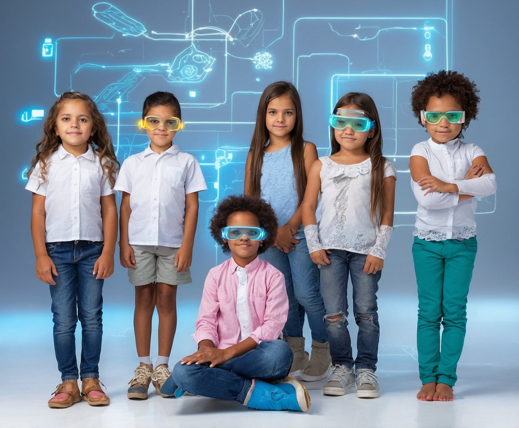 Jóvenes programadores en acción con tecnología